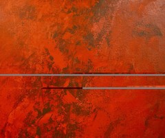 Mark Little Original Giant Canvas Painting 84”X62” (7 Foot) Abstract Modern XL