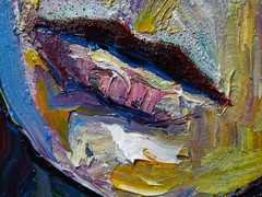 WOMAN PORTRAIT OIL█PAINTING GIRL█REALISM ART█SIGNED VINTAGE ORIGINAL REALIST█POP
