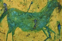 Mark Little Original Giant Canvas Painting 84”X62” (7 Foot) Abstract Modern XL