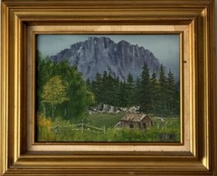 CONSTANTIN TERECHKOVITCH ANTIQUE RUSSIAN LANDSCAPE OIL PAINTING OLD MOSCOW 1960s