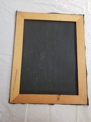Vintage Black Velvet Hand Painted Picture Of Barney Rubble