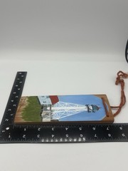 Whitefish Point Lighthouse Hand Painted Plaque Margaret J Hamilton 2012 MI -1286