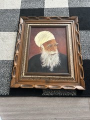 Vtg 1974 Oil Painting Of „the Sheik“ By Johnnie Brett Beautiful Frame 19x 24