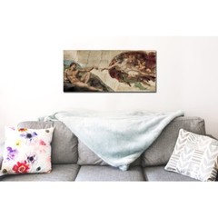 Creation of Adam by Michelangelo Gallery-Wrap Canvas Giclee Art (18 in x 36 in)