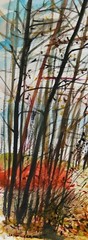 ORIGINAL Landscape Watercolor Painting JMW art John Williams Impressionism Trees