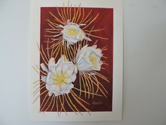 Tropical Flowers, Original Floral Watercolor Painting, 9×12