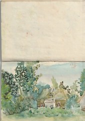 notebook with 18 watercolor drawings 14.5 x 20.5 cm