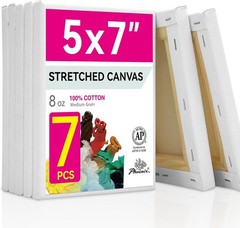 Artisan’s Choice 5×7 Stretched Canvas – 7 Panels of 100% Cotton for Every Artist