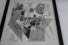 ARTIST POLLY NORMAN ORIGINAL ABSTRACT ART PHOTOGRAPHY HORSEBACK SIGNED AP