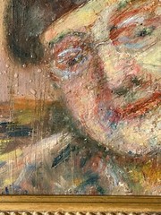 Attr. to KIKOINE (1892-1968) – School of Paris Oil – Selfportrait with Beret