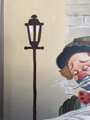 Mystery Artist Clown Painting Emmet Kelly? Nicely Done 1970’s