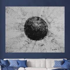 Mark Little Original Giant Canvas Painting 81”X62” (6 Foot 9 inch) Abstract