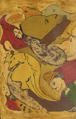 Arshile Gorky, Armenia 1904-Sherman Connecticut 1948, “Clowns,” 28×13”