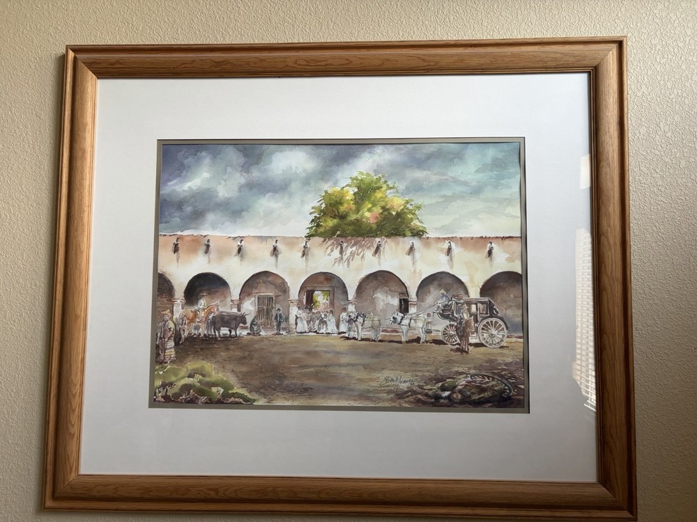 La Despedida 22inx30in. Frame 44inx36in