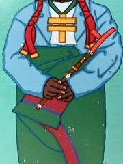 JESSE T HUMMINGBIRD CHEROKEE NATIVE AMERICAN OKLAHOMA SOUTHWEST POP ART PAINTING