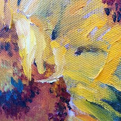 K Gaourer Signed Still Life Sunflowers Red Pale Oil Painting Folk Art 18×24