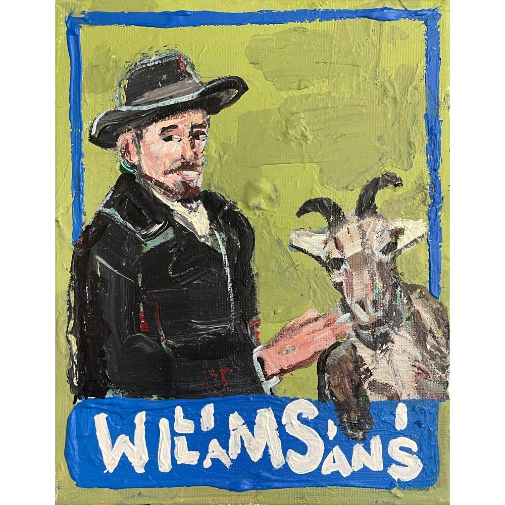 William Sianis – Acrylic on Canvas 8x10in @elsantosworld Sergio Santos Original