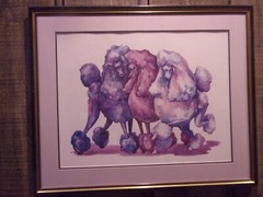 Poodle (Variety) Print – The Three Graces by Marcia Van Woert – #155/300/Signed