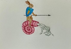 Original Watercolor Painting Medieval Knight by Addison
