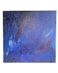 Jerry Hardesty „Brio“ Original Abstract Expressionist Painting Oil Cradled wood