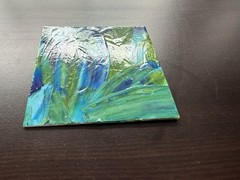 4×4 Hand Painted Acrylic on Wood Panel Board – Unframed