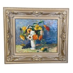 Wildflowers Still Life William Schultz Lenox MA Signed Framed 25.5″ x 29.50″