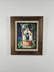 Vintage Original Signed Rubetta Ruben Tapia Oil Painting 18×15 Framed Art