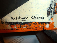 Abstract Acrylic Painting „Planks & Ladders #2“ by Anthony Charles