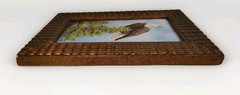 Original Oil Painting of Bald Eagle Signed Dan Andrews Custom Framed