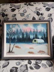 Gorgeous Winter Barn In The Woods Oil Painting By Krause