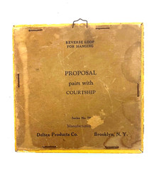 Antique Silhouette „The Proposal“ Size 4.75 x 4.75