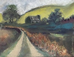 PAiNTING ORIGINAL SIGNED PASTEL 9”X12”. “ Rural American Landscape #2￼.”