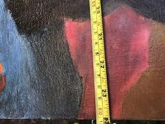 JANICE McKNIGHT Mid Century Modern Abstract Still Life Oil on Canvas Painting