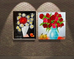 ships free COLORFUL 9 NEW 2024 UNIQUE PAINTINGS original SWARTZMILLER DNA ART