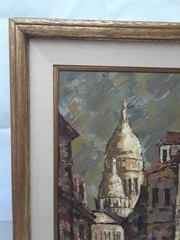 Original Oil by Maurice Ronceray Framed Montana Rue Chevalier de la Barre Paris
