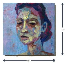 ORIGINAL OIL█PAINTING VINTAGE IMPRESSIONISM█ART REALIST SIGNED█ABSTRACT OUTSIDER