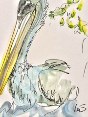 Original Abstract Expressionism 9X12 Pelican Paper Ink Handmade Signed Fine Art