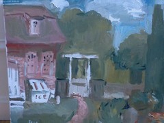 Surrealism Landscape Plein Air Oil Painting 16″x20″ Canvas Original Signed