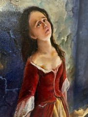 Painting Princess Tarakanova,18×24 inches, Home Decor, WALL ART DECOR, Home Gift