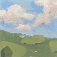 Contemporary Abstract Landscape OOAK Original Art Signed Oil Painting