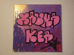 Mauna Kea Bubble Gum Graffiti canvas painting