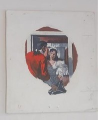 ORIGINAL MAGAZINE ART UNITED STATES COLONIAL THEME 1930’S 1940’S COLOR GGA