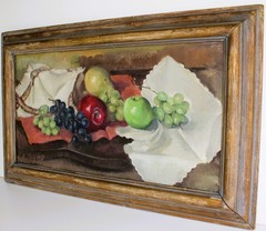 SUE MAY GILL 1887-1989 OIL PAINTING ON CANVAS SIGNED AMERICAN Philadelphia Ten
