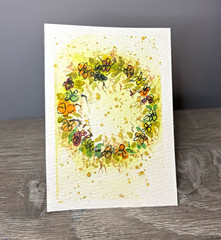 Floral Wreath Watercolor Painting, Any Occasion, Artwork Design