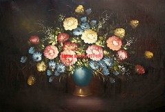 24×36″ (61x92cm)100% hand painted oil flat,Sunflower/Rose/Lily