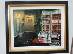 VIKTOR SHVAIKO.  Oil on canvas original painting. Titled „Green Velvet“. 