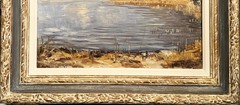 Hans Bandi (Swiss), VTG c 1951 Orig. Impressionist O/C „Lake Thun“ Signed/Dated!