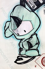 Juan Muniz 2016 „Postal“ Graffiti Mixed Media Painting on Canvas 22×30 Urban Art