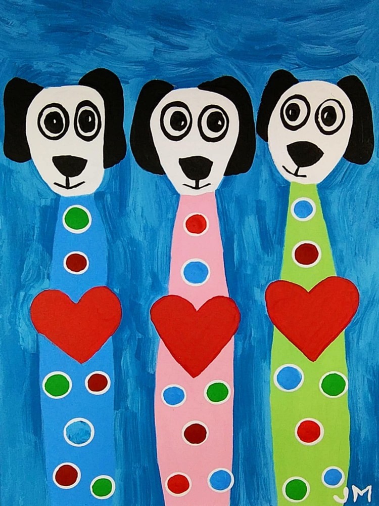 New! aceo size painting original signed happy art card „Cat’s Beach Day“