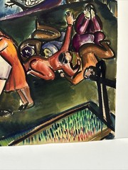 Antique New York Painting Wpa American Regionalism Expressionism Modernist WW2
